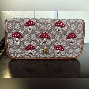 Coach Mushroom Dinky Belt Bag In Signature Textile Jacquard Motif Embroidery